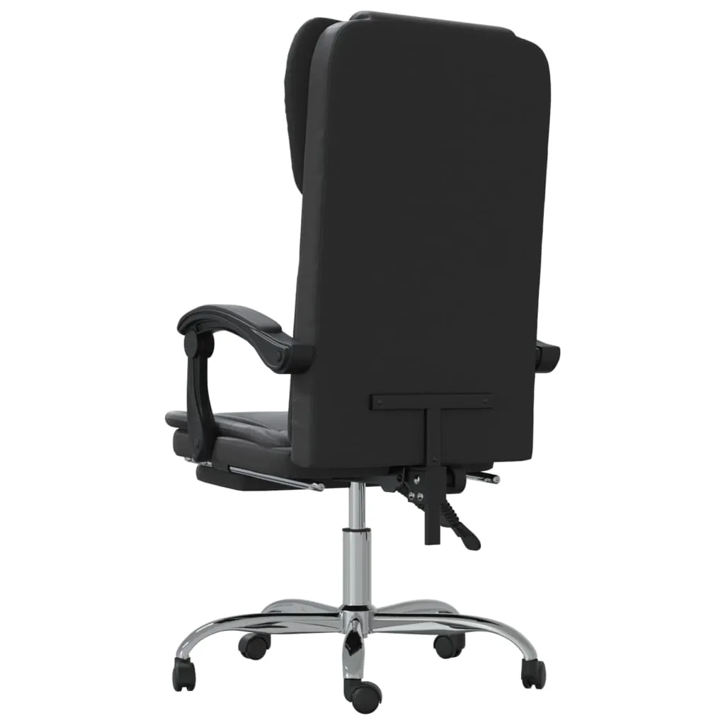 Chair Reclining Desk Chair with Wheels for Living Room Faux Leather