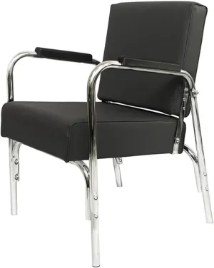 Chromium 'Ella' Professional Auto Recline Shampoo Chair [5028] by PureSana, Premium Vinyl Material, High Density Foam Cushions and Durable Steel Construction.