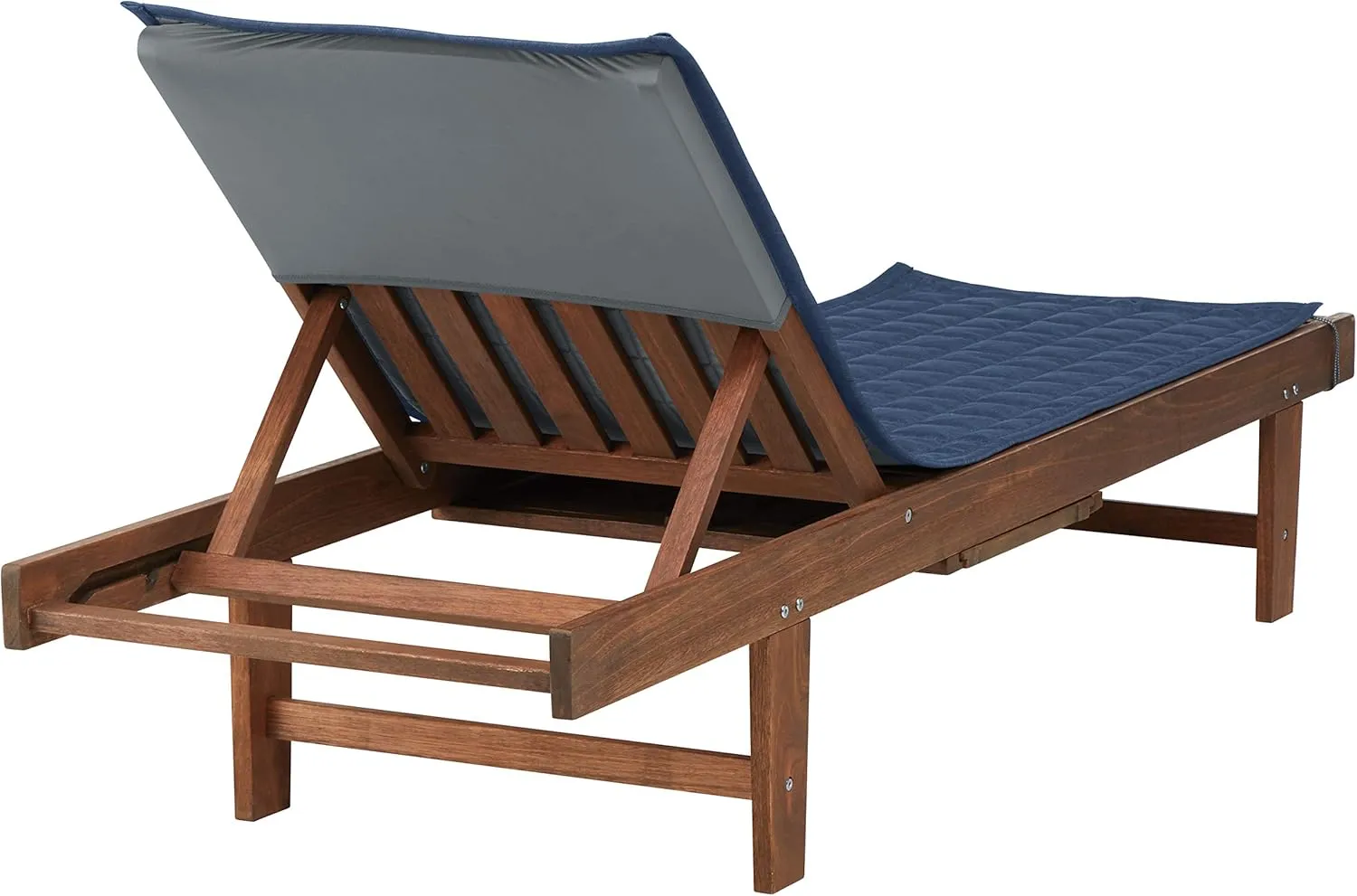 Classic Accessories Montlake Water-Resistant 80 Inch Patio Chaise Lounge Slipcover, Heather indigo, Patio Furniture Covers