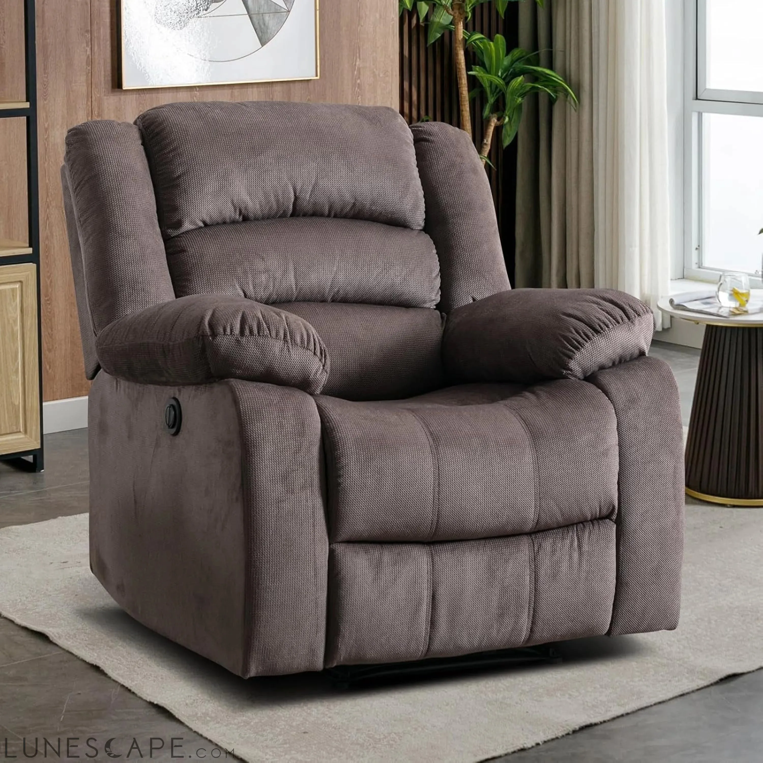 Classic Power Recliner Chair, Oversized Electric Reclining Chair with