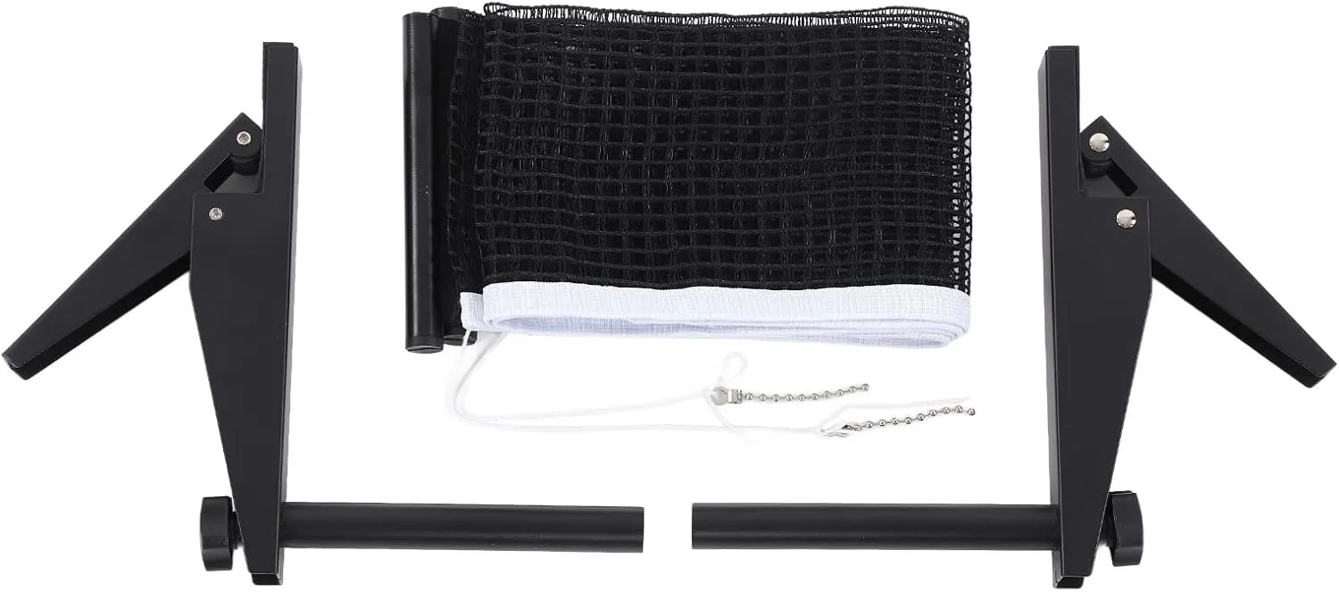 Compact Folding Table Tennis Net Set – Easy Install, Durably Nylon Net, Versatile Clamp - on Design for All Players