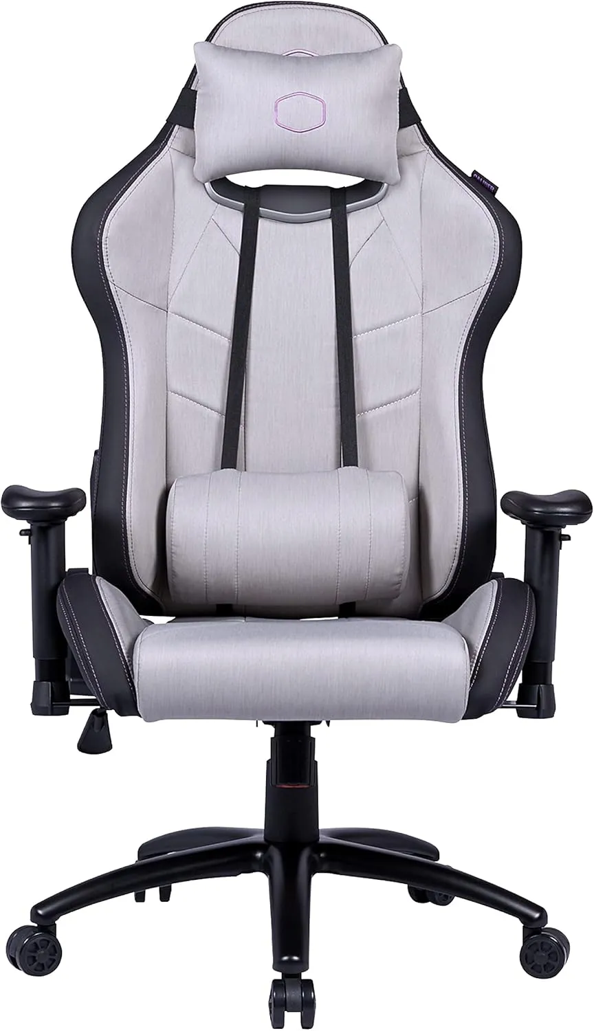 Cooler Master Caliber R2C Gaming Chair High Back Office Computer Game Chair, PU Leather Reclining Ergonomic Backrest, Headrest, Seat Height and Armrest Adjustment with Lumbar Support