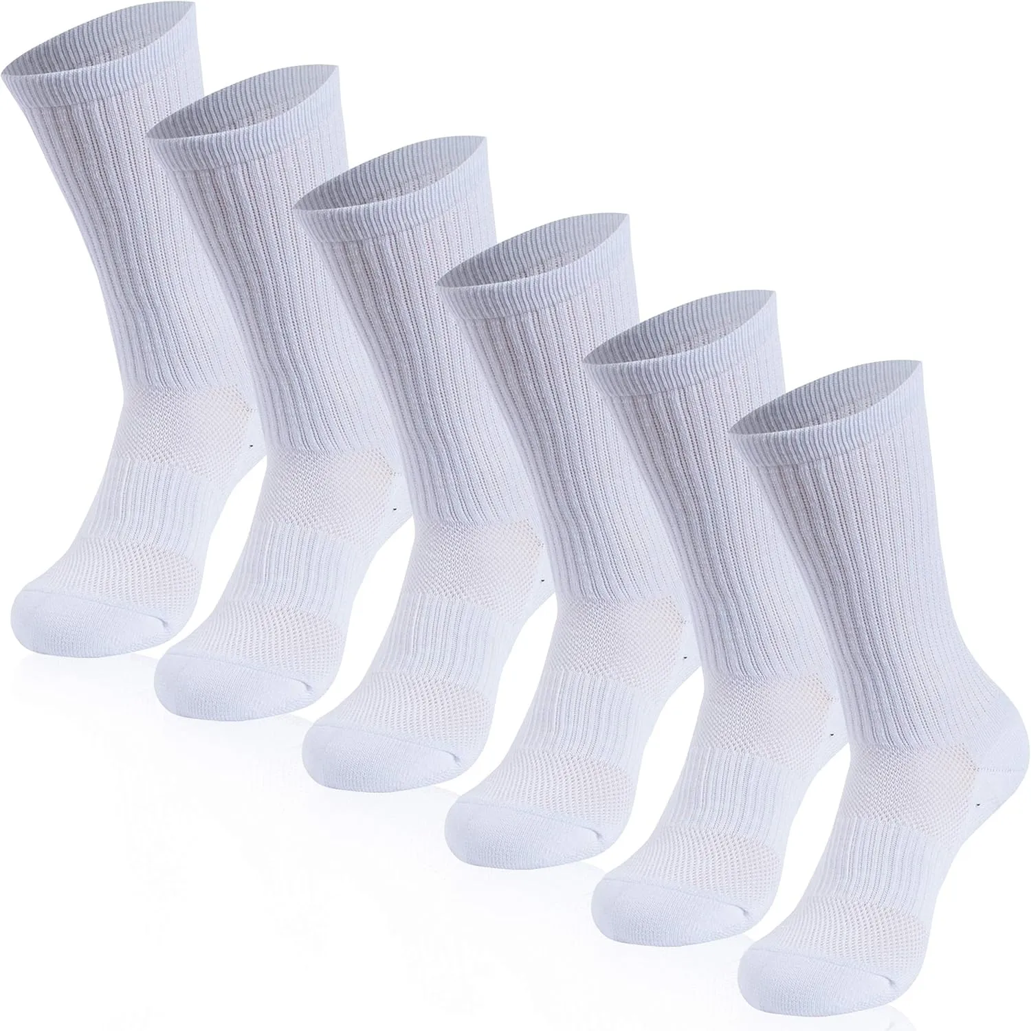 Copper Running Socks, Unisex Ankle Crew Moisture Wicking Anti Smell Sport Trekking Hiking Cushion Socks