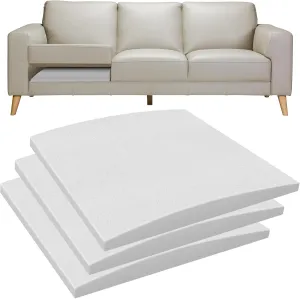 Couch Cushions Support for Sagging Seat 20"X 20"Insert pads Supports Board Sofa Furniture seat Cushion Under Sag Repair, Curved High Density Foam Replacement for Sectional Loveseat Chair Gray Set of 3
