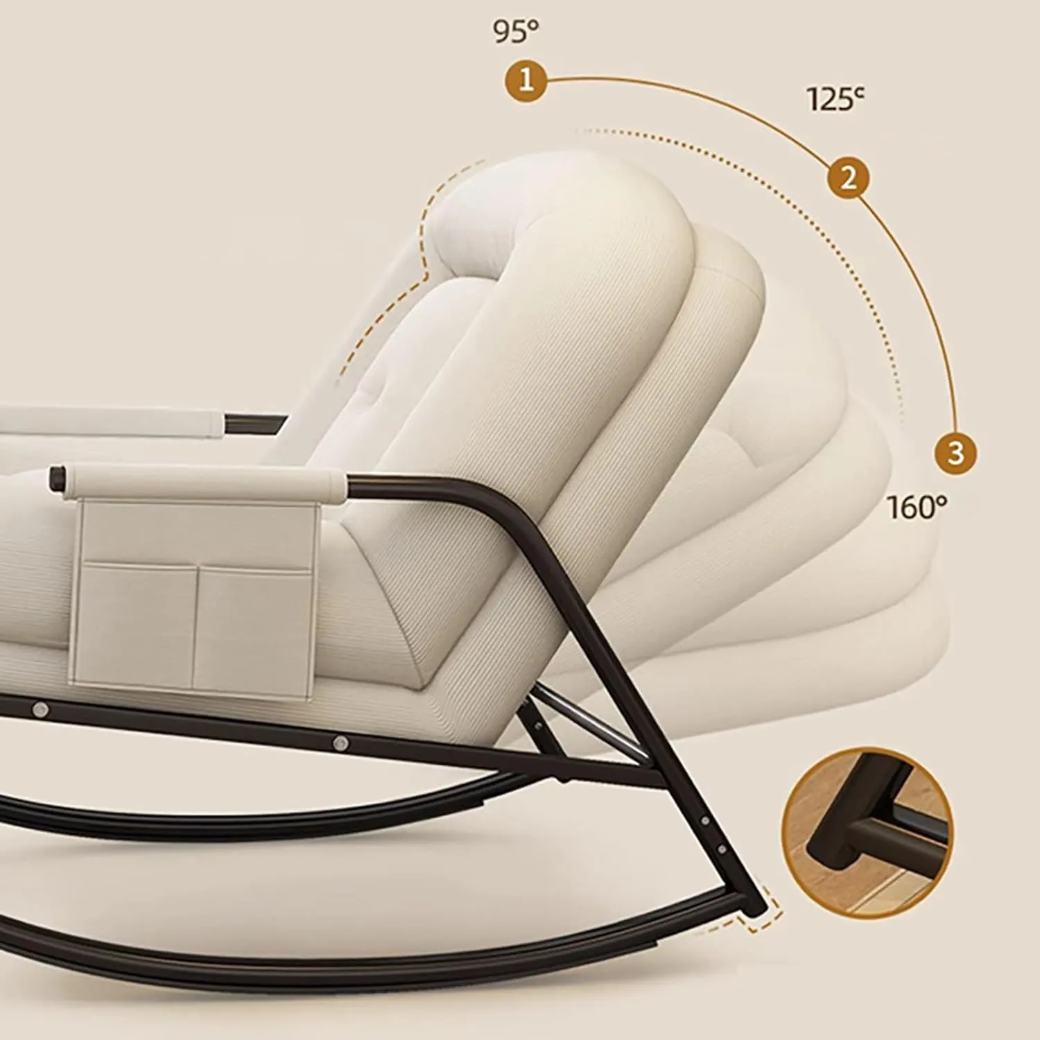 Cozy Lazy Sofa for Relaxation - Adjustable Lounge Chair for Sleeping and Napping on Balcony, Ideal for Home Use and Midday Breaks for Adults D