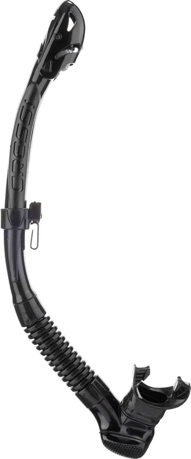 Cressi Foldable Adult Dry Snorkel for Scuba Diving, Snorkeling - Alpha Ultra Dry Made in Italy