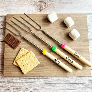 Custom Smoris Roasting Stick Marshmallow For Kids Party