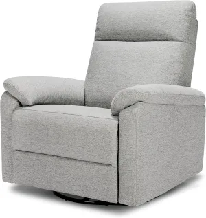 DaVinci Suzy Glider Recliner Nursery Chair - Glider Rocking Chair for Nursery and Living Room - GREENGUARD Gold, FSC & Certi-PUR US Certified - 360° Swivel Rocker Recliner Chair (Frost Grey)
