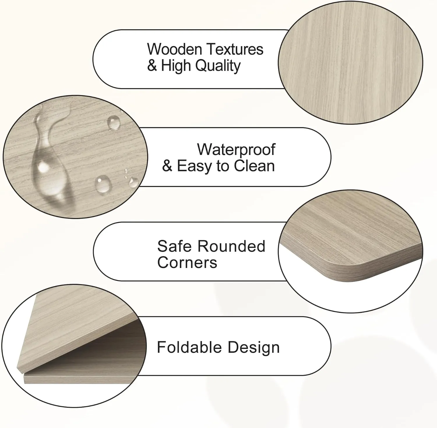 Deblue Dog Crate Topper, Crate Topper for 48in Wire Dog Cages, Wooden Dog Kennel Table Top for Large Dog, Foldable, Portable, Morden-(48 in Only Topper)
