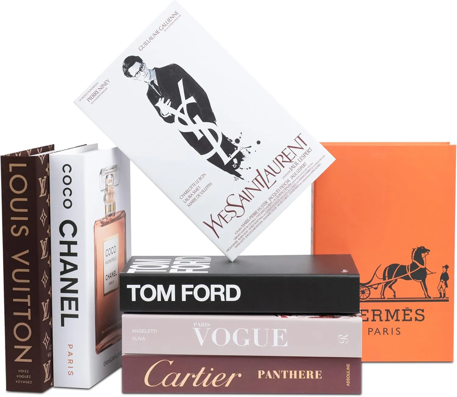 Decorative Faux Books | Suite | Large | 7 PCS | Home Decor | Coffee Table | Bookshelf | Aesthetic Book Set | Living Room | Preppy | Stylish | Modern Decor