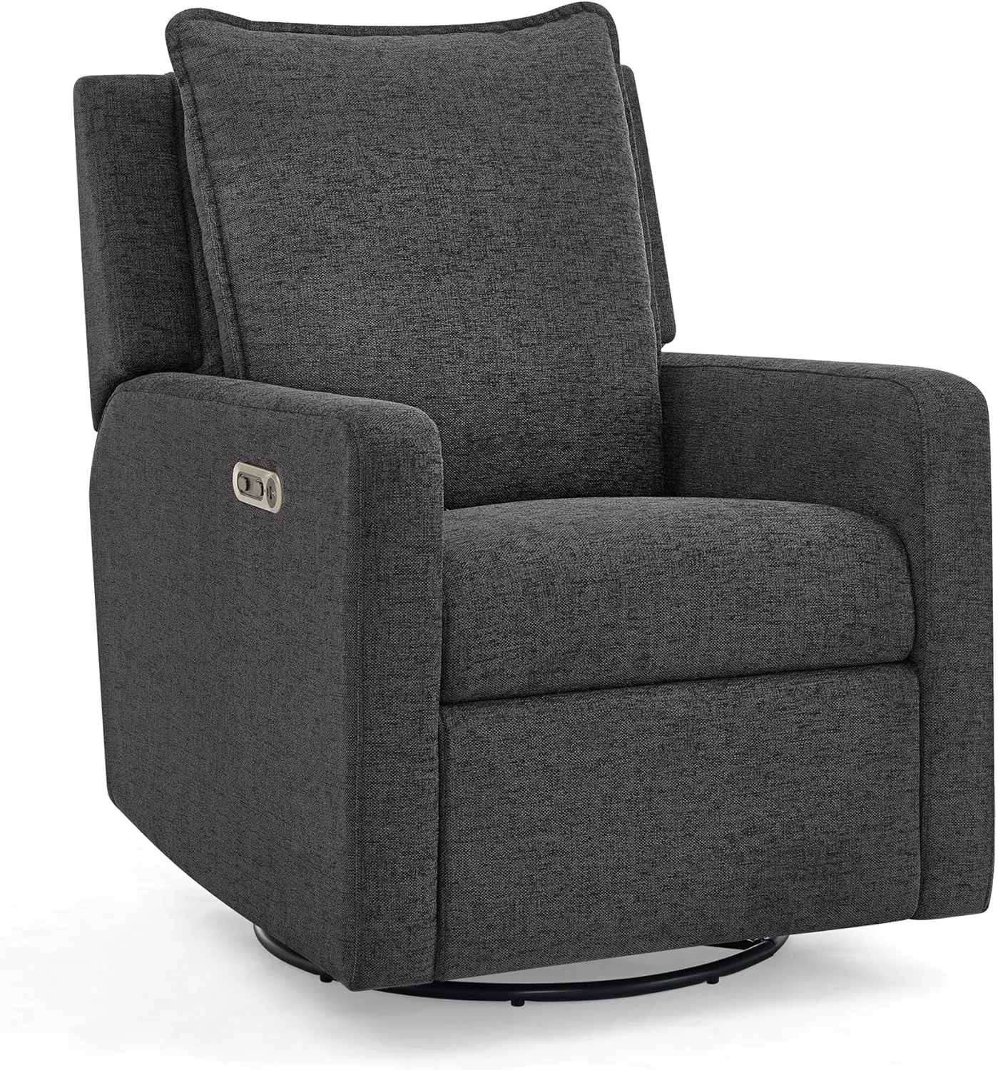 Delta Children babyGap Harlowe Power Recliner with USB-A and Type-C Ports Greenguard Gold Certified – Stain-Resistant Performance Fabric is Oeko-TEX Standard 100 Certified, Charcoal