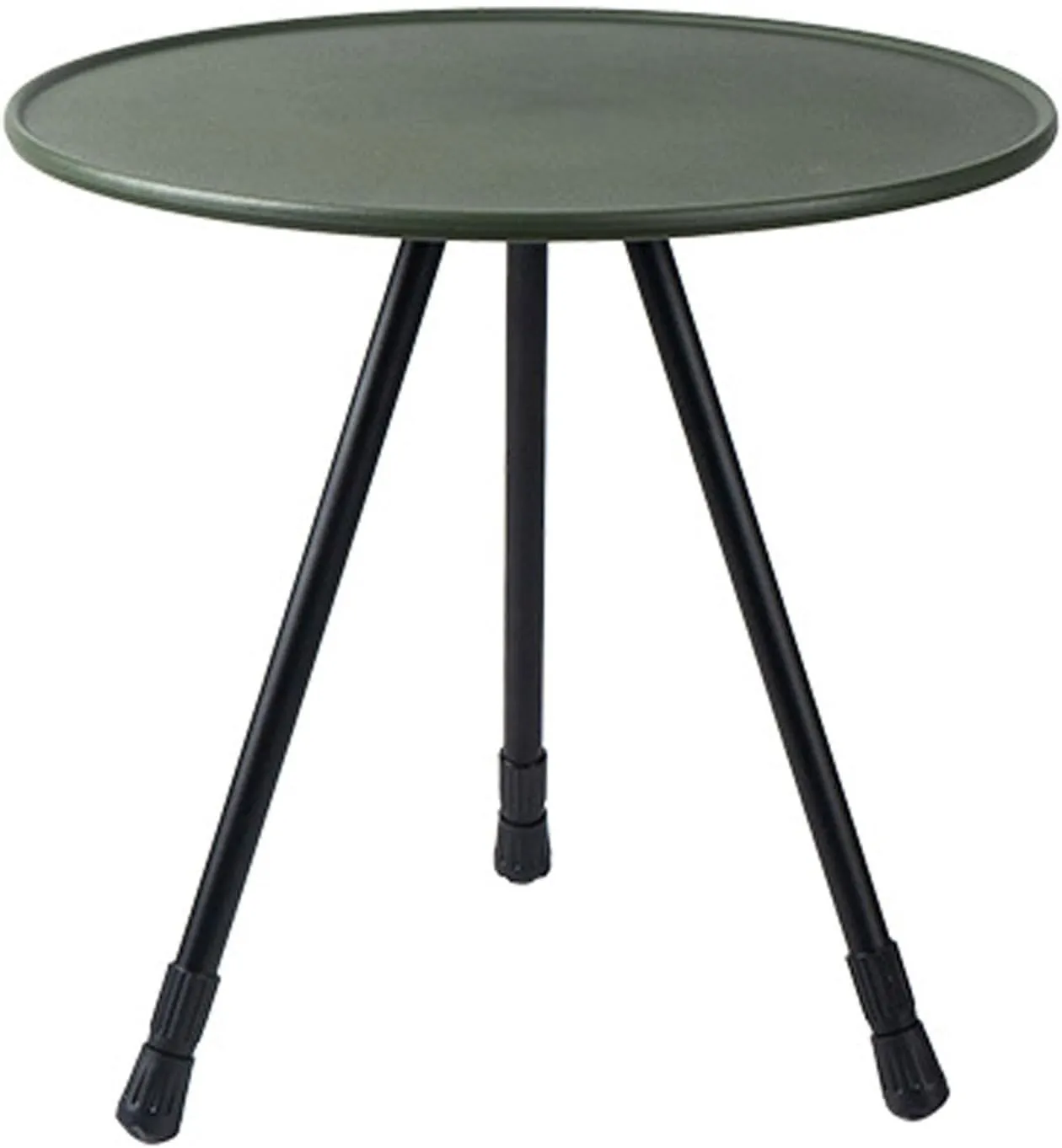 Detachable Portable Table with Adjustable Legs, Round Folding Table with Storage Bag, Height Adjustable Side Table, Ultralight Travel Table for Outdoor Picnic Backyard Party,Green