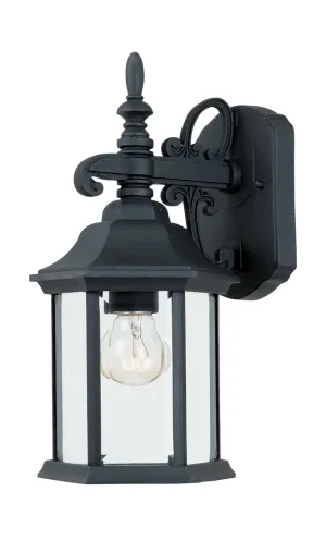 Devonshire One Light Wall Lantern in Black