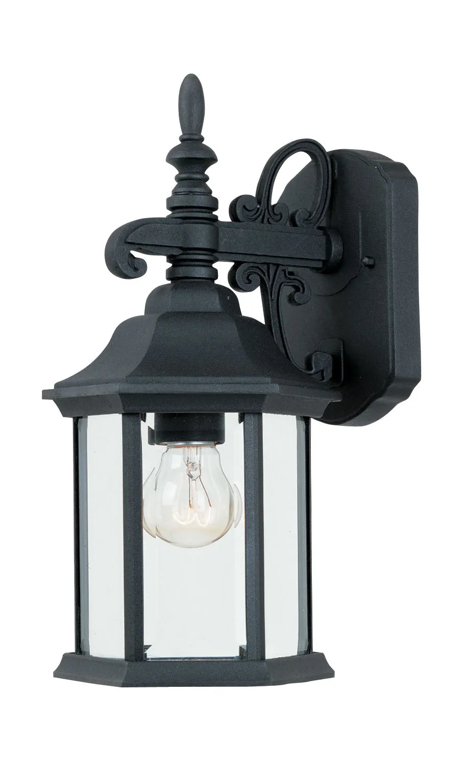 Devonshire One Light Wall Lantern in Black