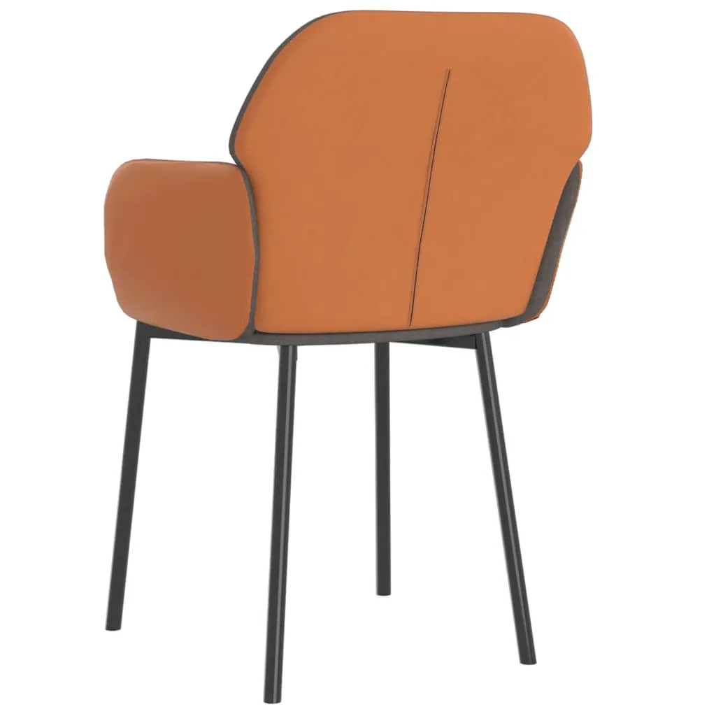 Dining Chairs 2 Pcs Accent Upholstered Chair Fabric and Faux Leather