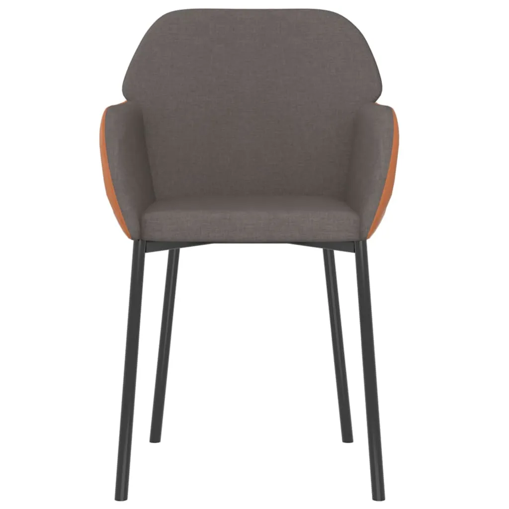 Dining Chairs 2 Pcs Accent Upholstered Chair Fabric and Faux Leather