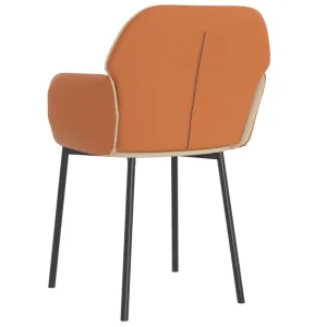 Dining Chairs 2 Pcs Accent Upholstered Chair Fabric and Faux Leather