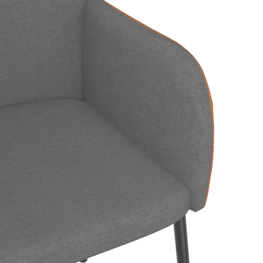 Dining Chairs 2 Pcs Accent Upholstered Chair Fabric and Faux Leather