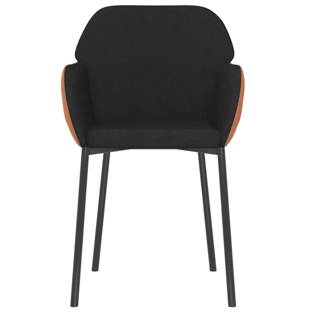 Dining Chairs 2 Pcs Accent Upholstered Chair Fabric and Faux Leather