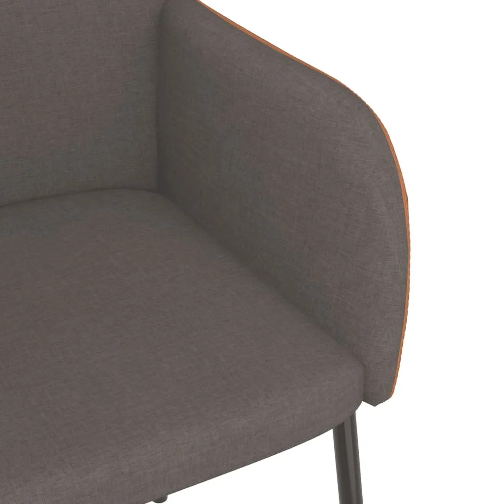 Dining Chairs 2 Pcs Accent Upholstered Chair Fabric and Faux Leather