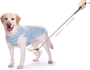 Dog Urine Sample Catcher,Adjustable Angle Long Handled Telescopic Dog Urine Collector,Super Easy to Use Dog Pee Catcher Urine Stick for Small Large Female Dogs