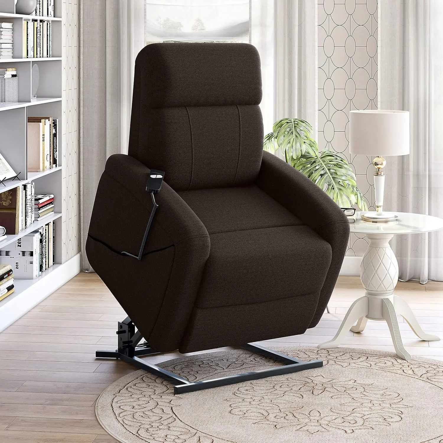 Domesis Tessa Lift Recliner, Chocolate Brown