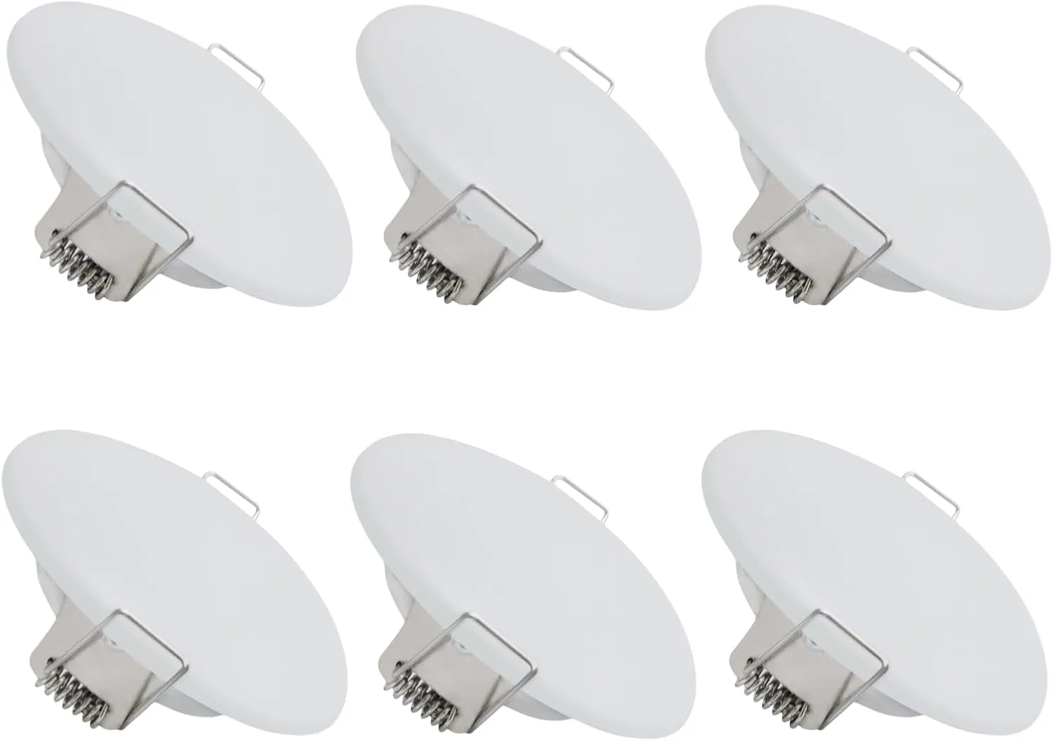 Dream lighting LED 12volt 4.5inch Recessed Mount Ceiling Light with Springs, Interior Down Light for RV Trailer Boat Cabin—Bright Warm White, 3500K, 300lm, Pack of 6