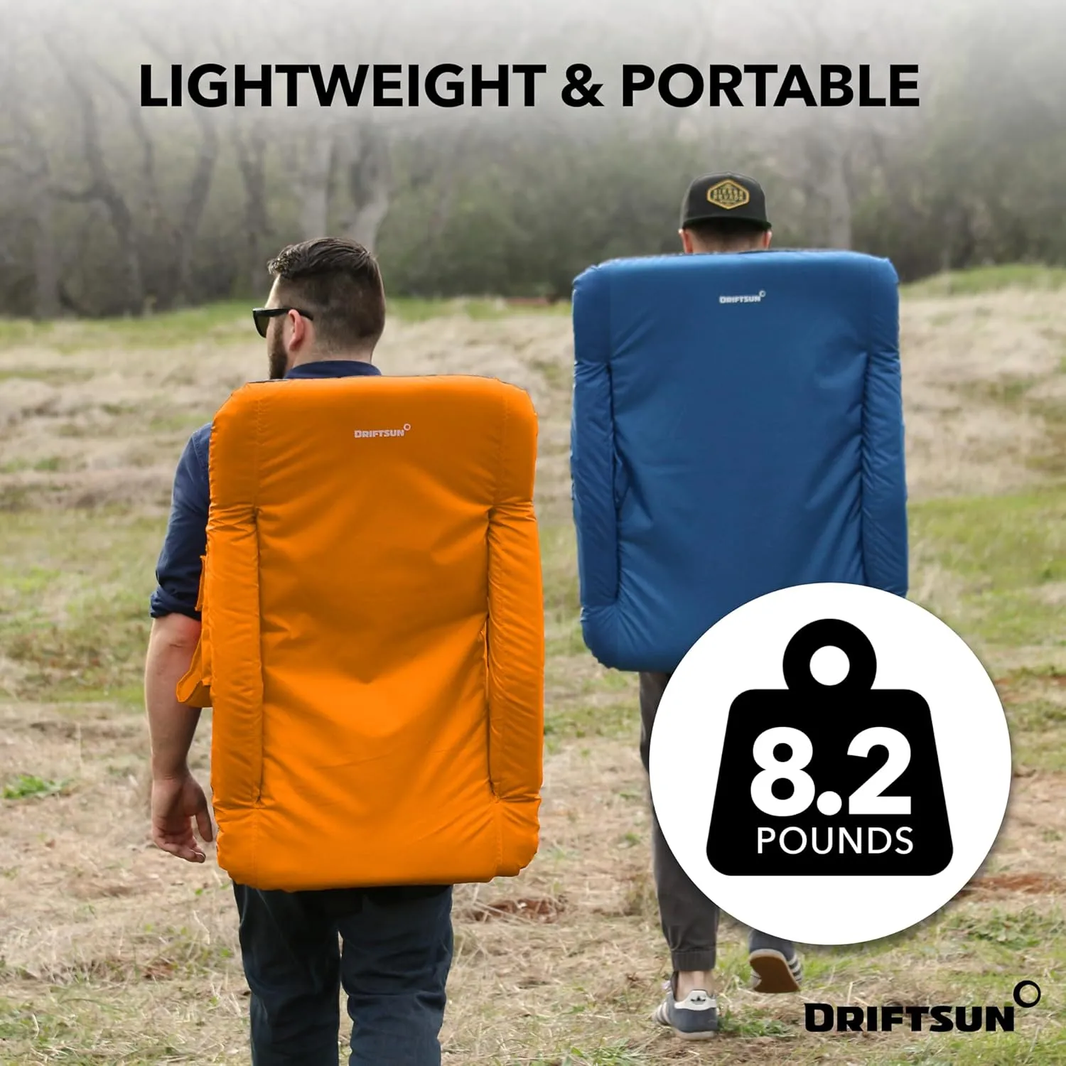 Driftsun Extra Wide Stadium Seats with Back Support - Deluxe Foldable Stadium Chairs for Bleachers - Folding Waterproof Sport Chair - Easy to Transport