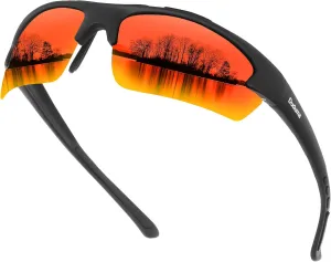 Duduma Polarized Sports Sunglasses for Men Fishing Cycling Running Golf Driving Sun glasses Glasses Tr62 Superlight Frame
