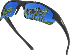 Duduma Polarized Sports Sunglasses for Men Fishing Cycling Running Golf Driving Sun glasses Glasses Tr62 Superlight Frame