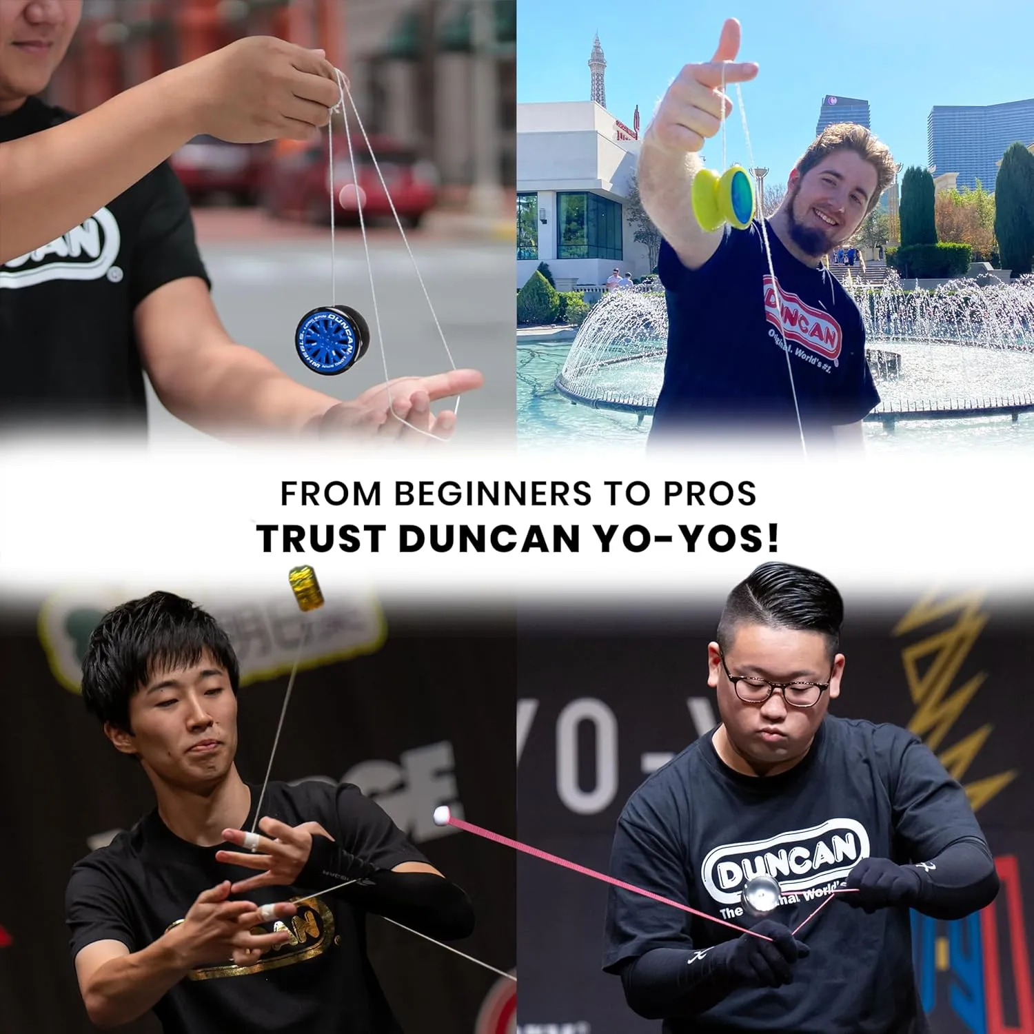 Duncan Toys Windrunner Yo-Yo [Black] - Unresponsive Pro Level Aluminum Yo-Yo with Double Rim, Concave Bearing, SG Sticker Response