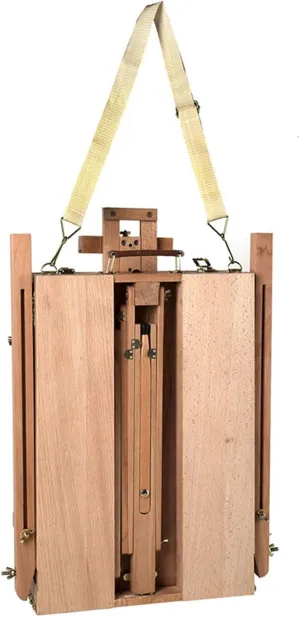 Easel Wooden Easel Portable Folding French Table Easel for Drawing Oil Paints Sketch Box Tripod Painting Easel for Artist Art Supplies Office Supplies 4114