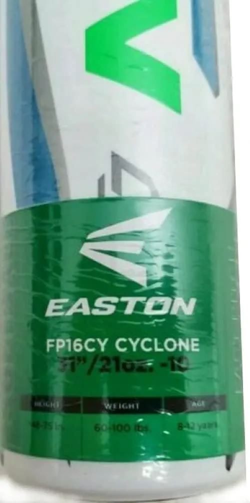 Easton | Cyclone Fastpitch Softball Bat | Approved for All Fields | -10 Drop | 1 Pc. Aluminum