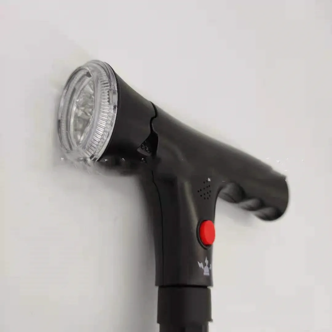 Elderly Alarm Crutches, Four-legged Folding Retractable Cane