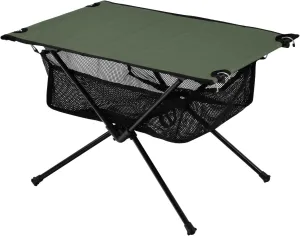 Emelivor Earthy Green Folding Camping Table Portable Beach Table with Carry Bag Small Foldable Table for Outdoor Hiking Picnic Travel Beach