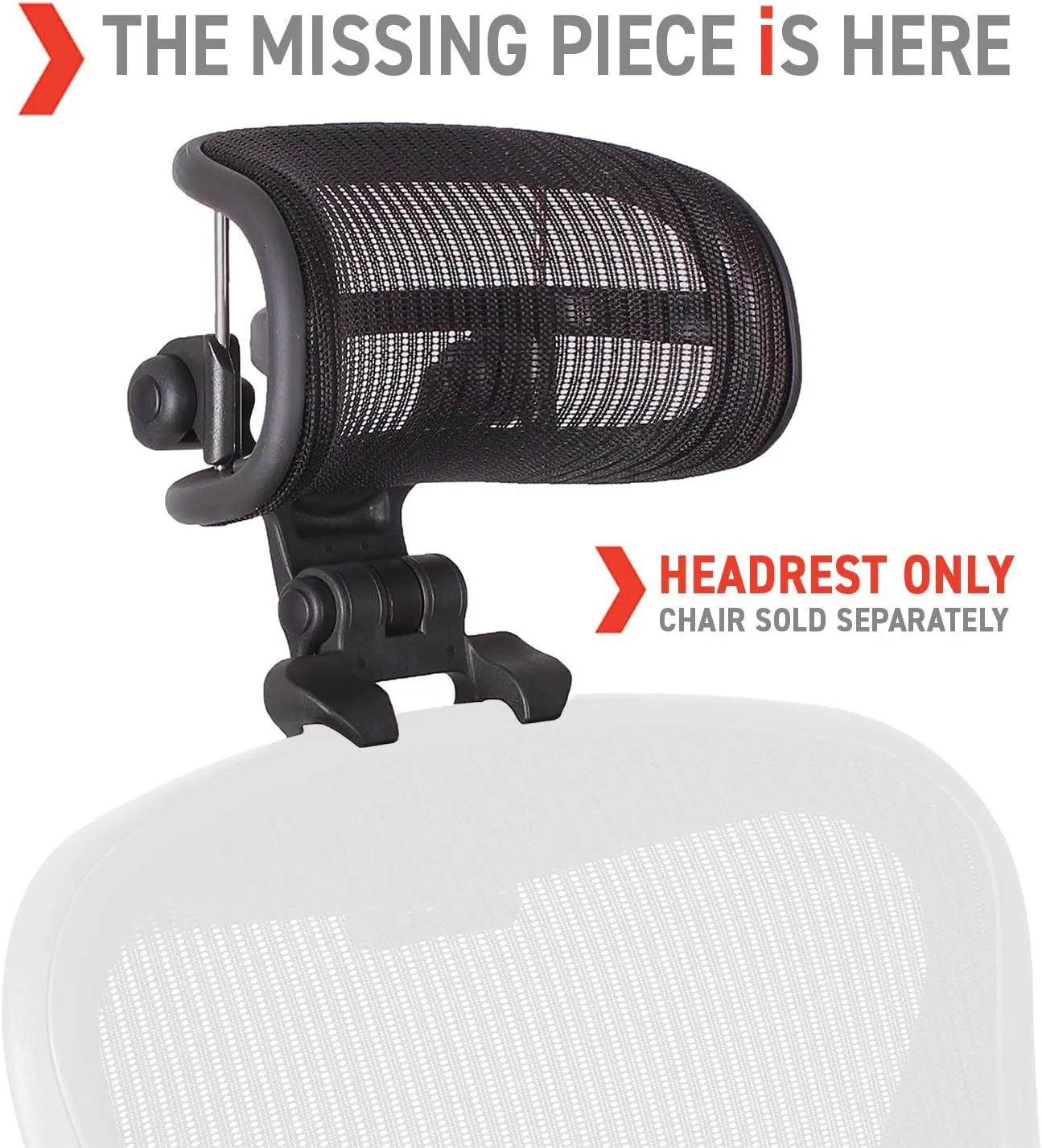 Engineered Now The Original Headrest for The Herman Miller Aeron Chair (H4 for Classic, Lead)
