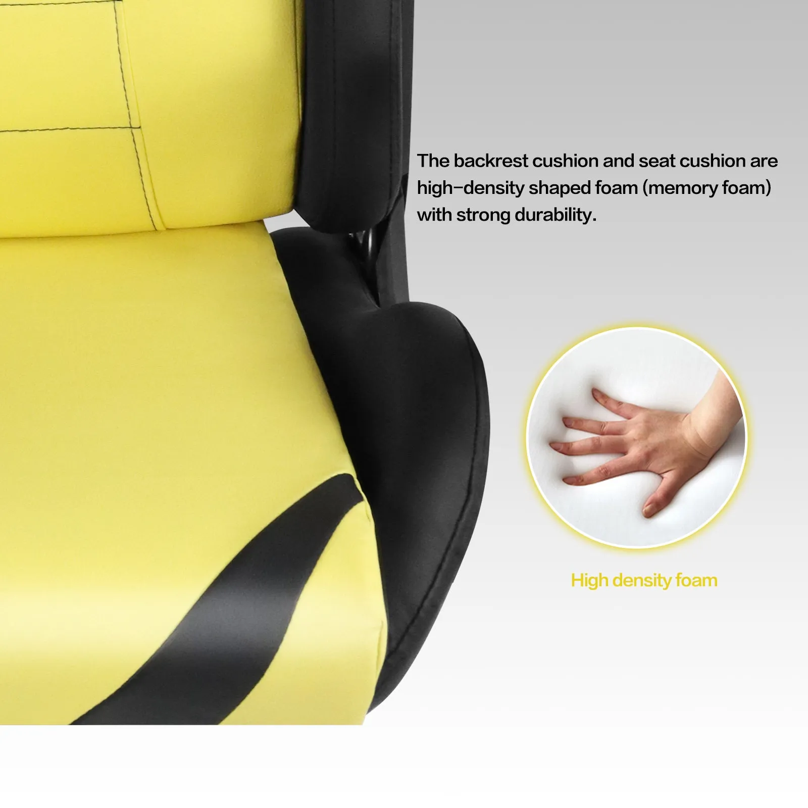 Ergonomic Gaming Chairs for Adults with High-Density Memory Foam | Swivel Comfortable Office Chair, Big and Tall Video Game Chair, High Back Computer Chair for Home, Office