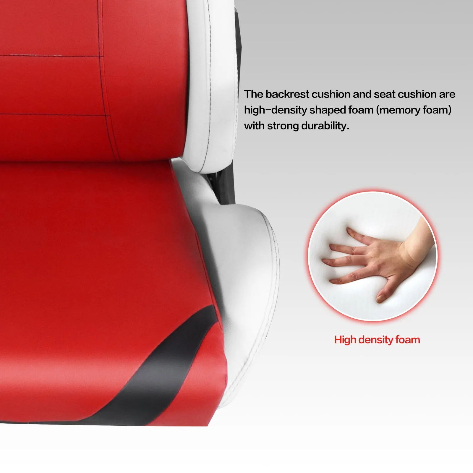 Ergonomic Gaming Chairs for Adults with High-Density Memory Foam | Swivel Comfortable Office Chair, Big and Tall Video Game Chair, High Back Computer Chair for Home, Office
