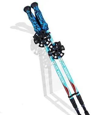 Ergonomic Trekking Poles with Quick Locking System Adjustable Telescopic Walking Poles for Hiking, Trekking, Camping, Travel