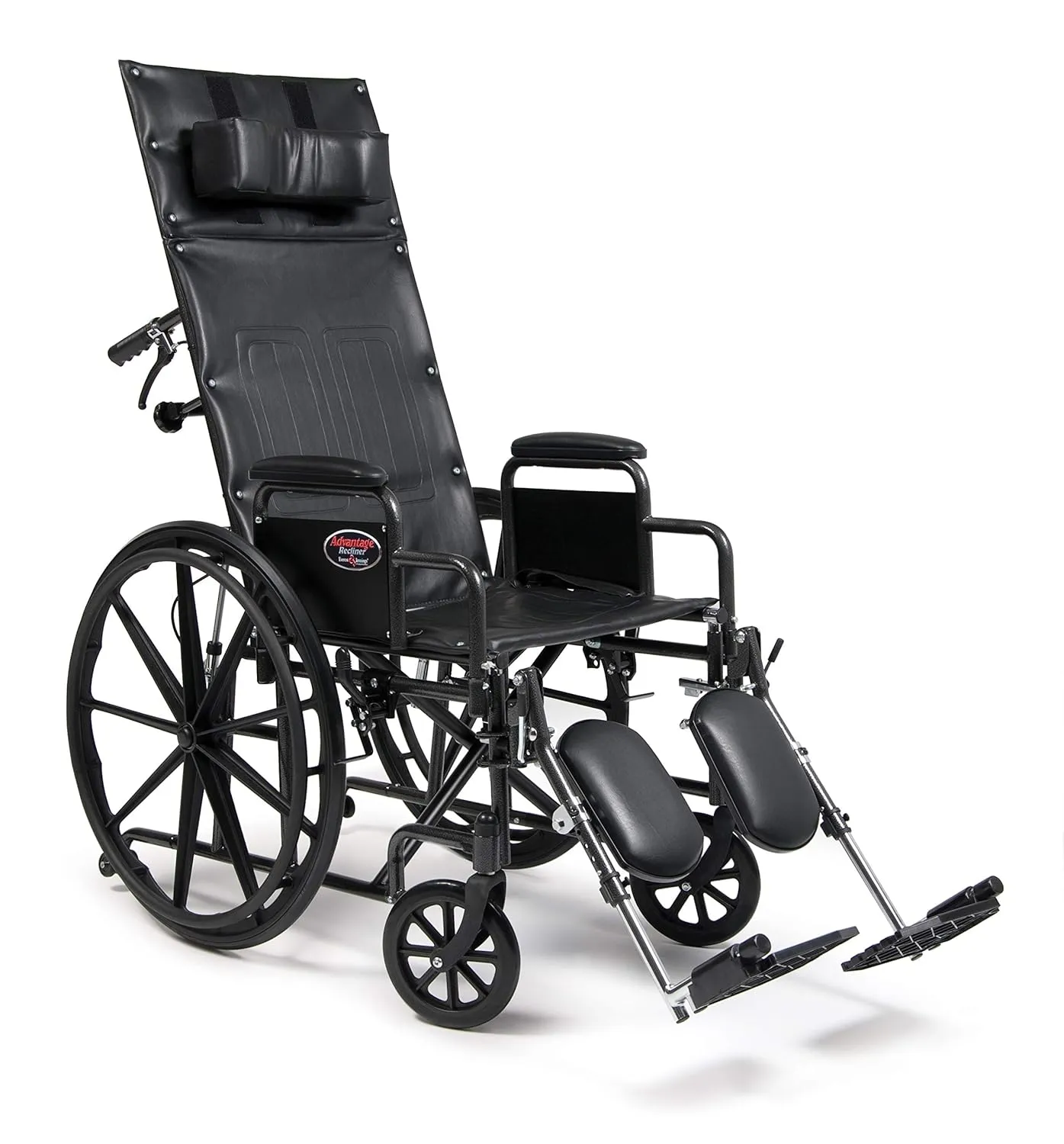 Everest & Jennings Advantage Reclining Wheelchair for Adults & Seniors, 22" Seat, High Back