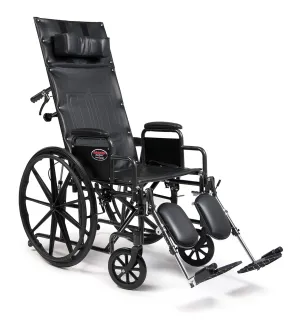 Everest & Jennings Advantage Reclining Wheelchair for Adults & Seniors, 22" Seat, High Back