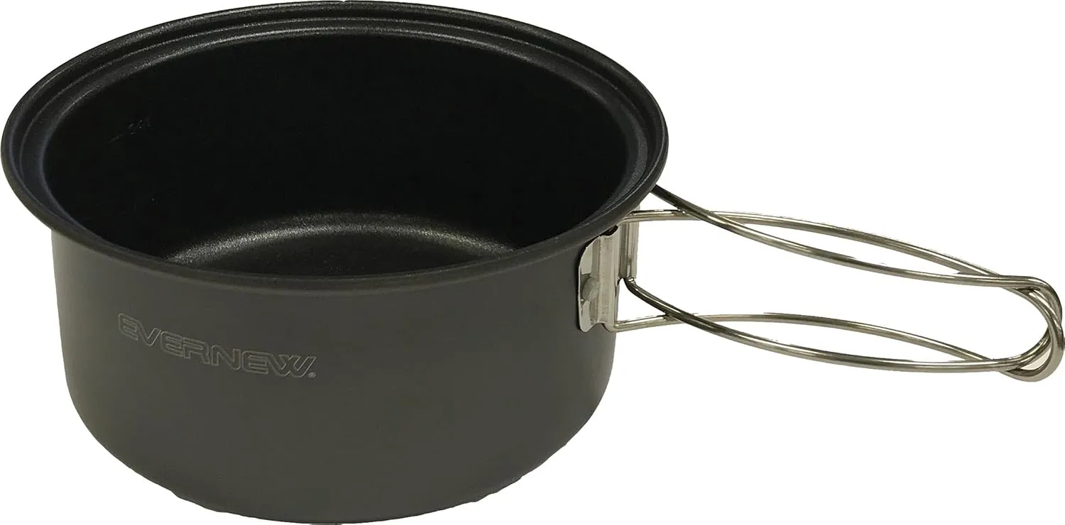 Evernew Ultralight Aluminum Non-Stick Pot, 700mL, Grays