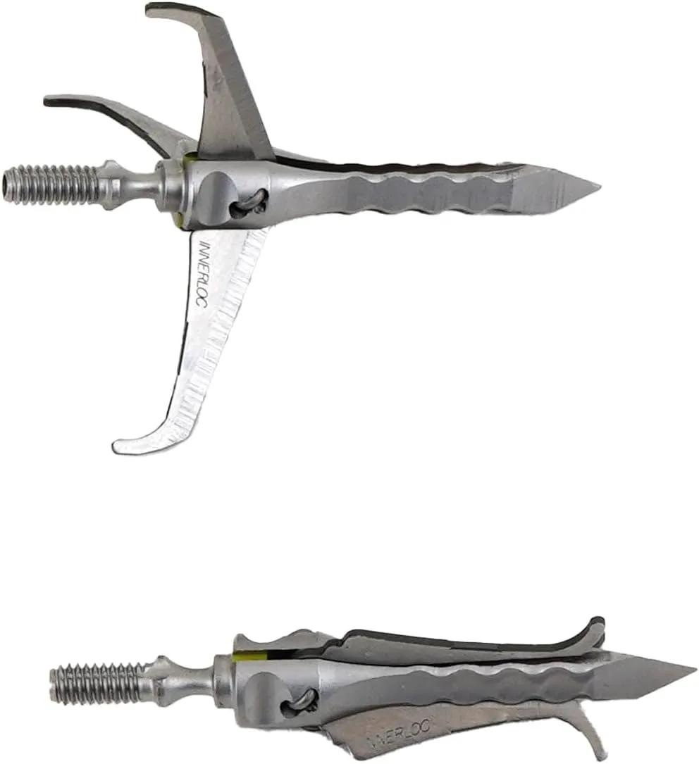 Excalibur Trailblazer 3-Blade Hunting Durable Accurate Mechanical Crossbow Arrow Broadheads with 2" Cutting Diameter - 3 Pack