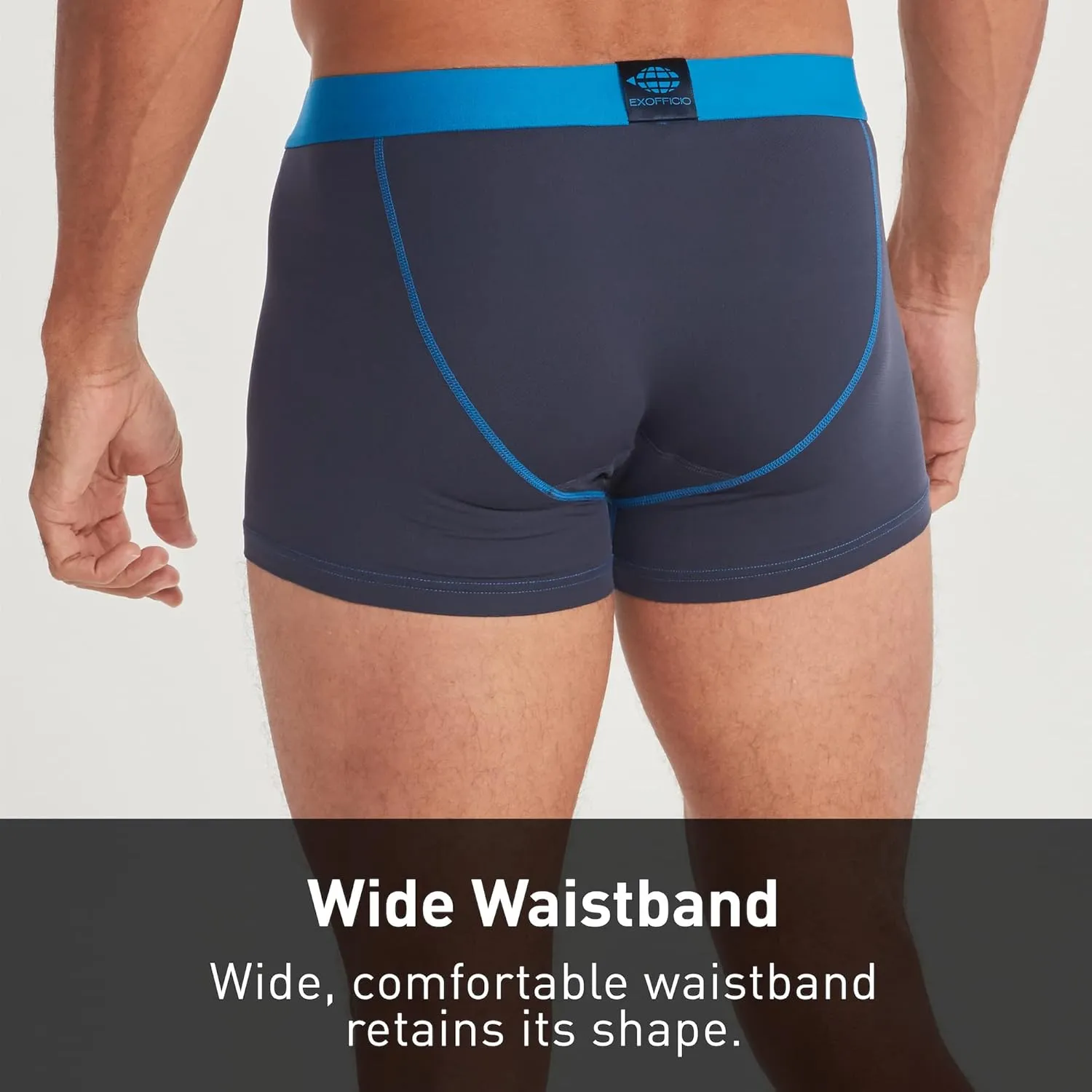 ExOfficio Men's Give-N-Go 2.0 Sport Mesh Boxer Brief 3" - Ultralight Travel Underwear with Snug Active Fit & Lower Rise