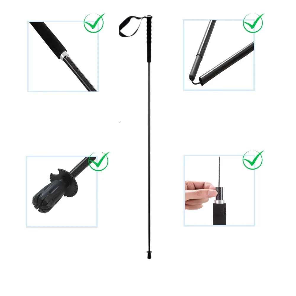 Experience Effortless Hiking with Ultralight Carbon Fiber Trekking Poles