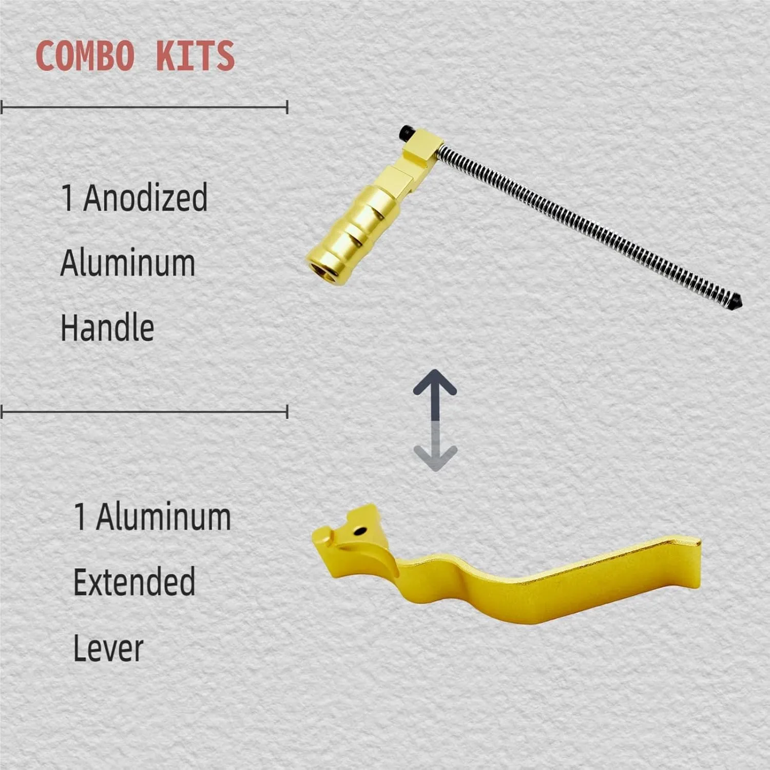 Extended Lever and Handle for 10-22 Combo (Gold)