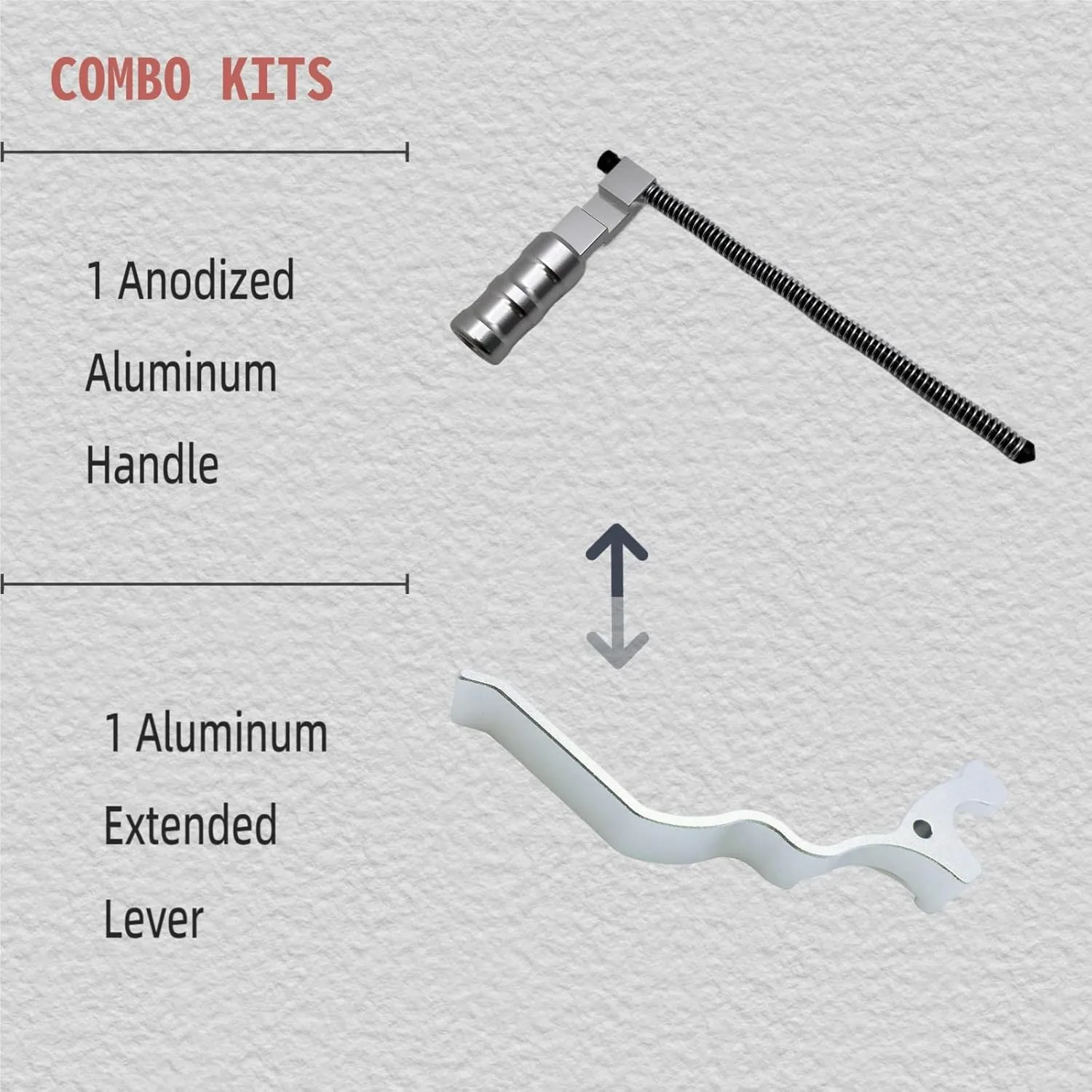 Extended Lever and Handle for 10-22 Combo (Silver)