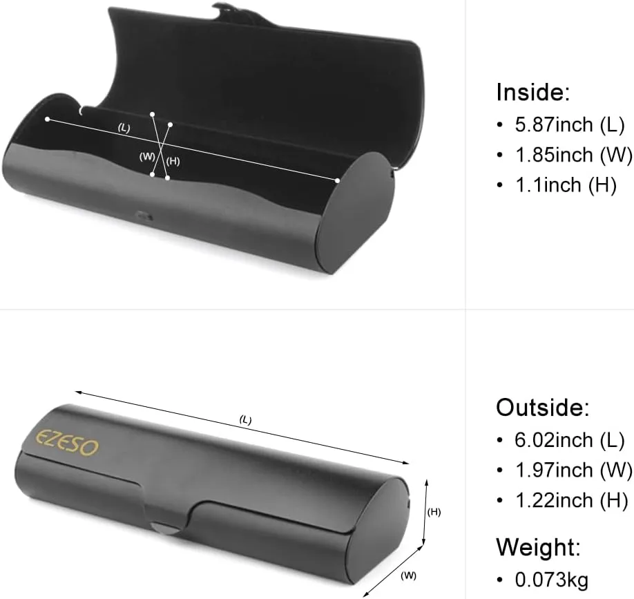 Eyeglass Case for Men Glasses Case Aluminum Light Nearsighted Spectacle Case Box