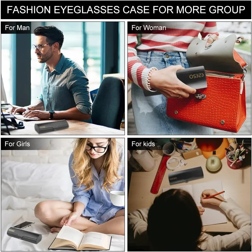 Eyeglass Case for Men Glasses Case Aluminum Light Nearsighted Spectacle Case Box