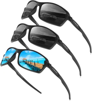 FAGUMA Ultralight Polarized Sports Sunglasses For Men Cycling Driving Fishing Running UV400 Protection